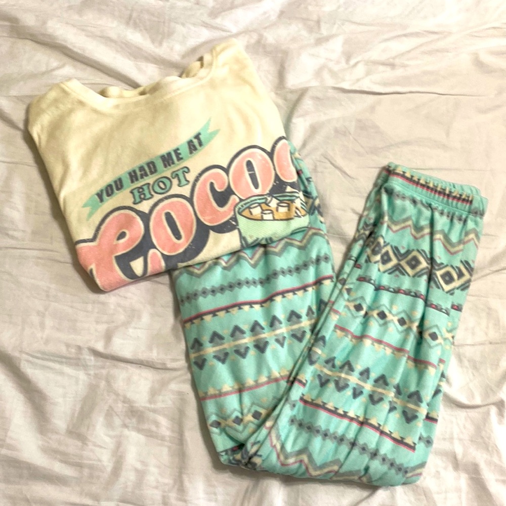 Justice Girls Oversized Long-Sleeve Pajama Set